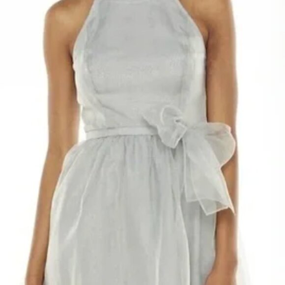 LC Lauren Conrad Dusty Blue Cocktail Party Dress - Picture 2 of 8